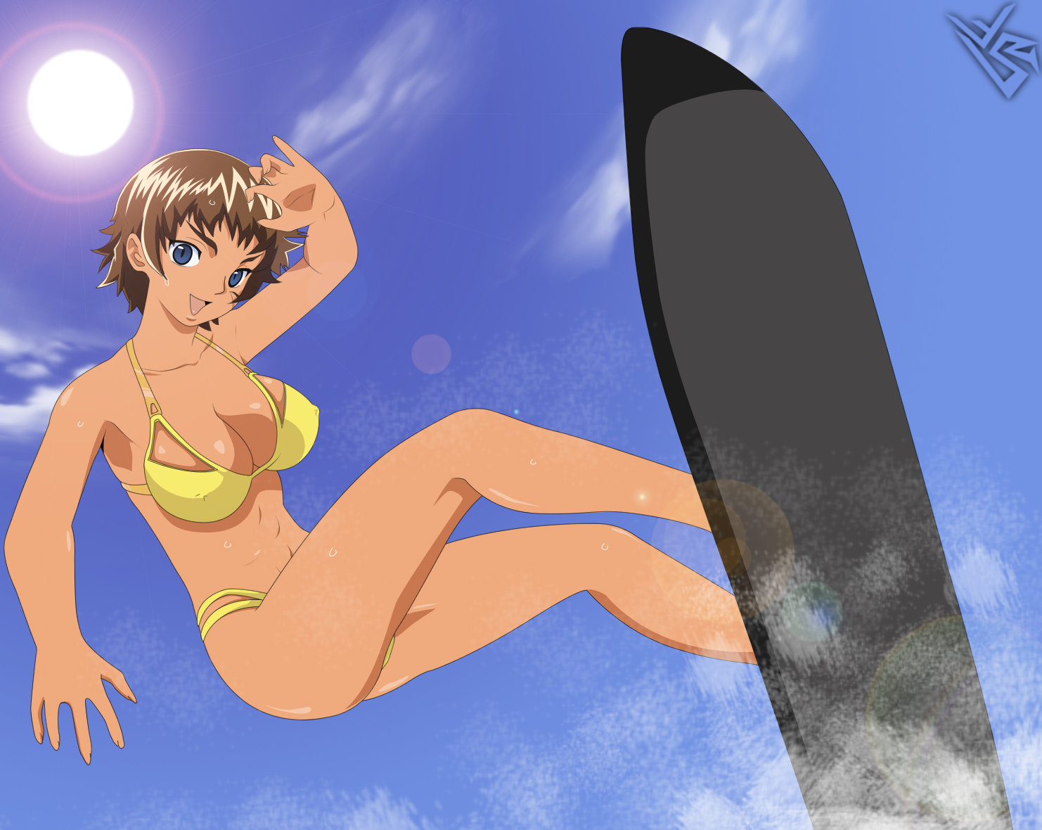 Freya Surfing