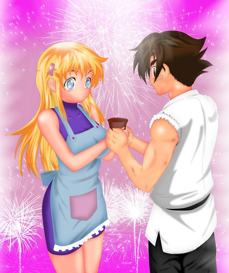 Miu Giving Kenichi Some Tea