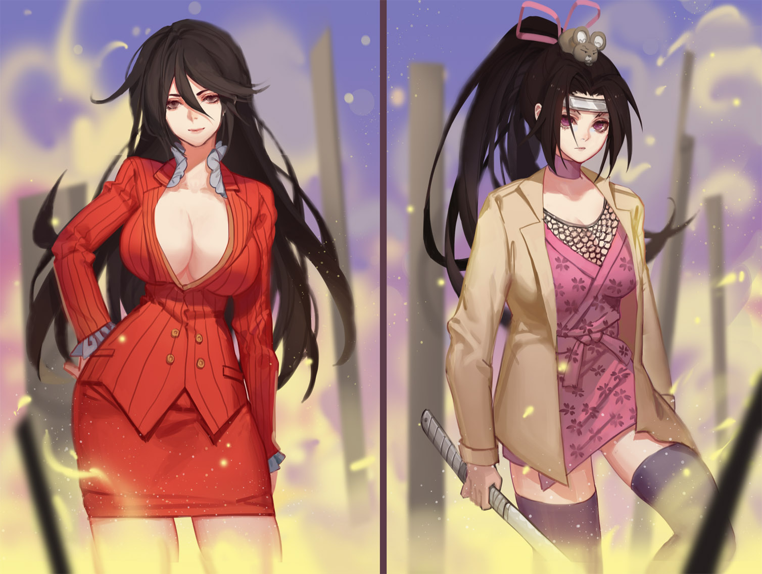 Shigure & Mikumo Face-off