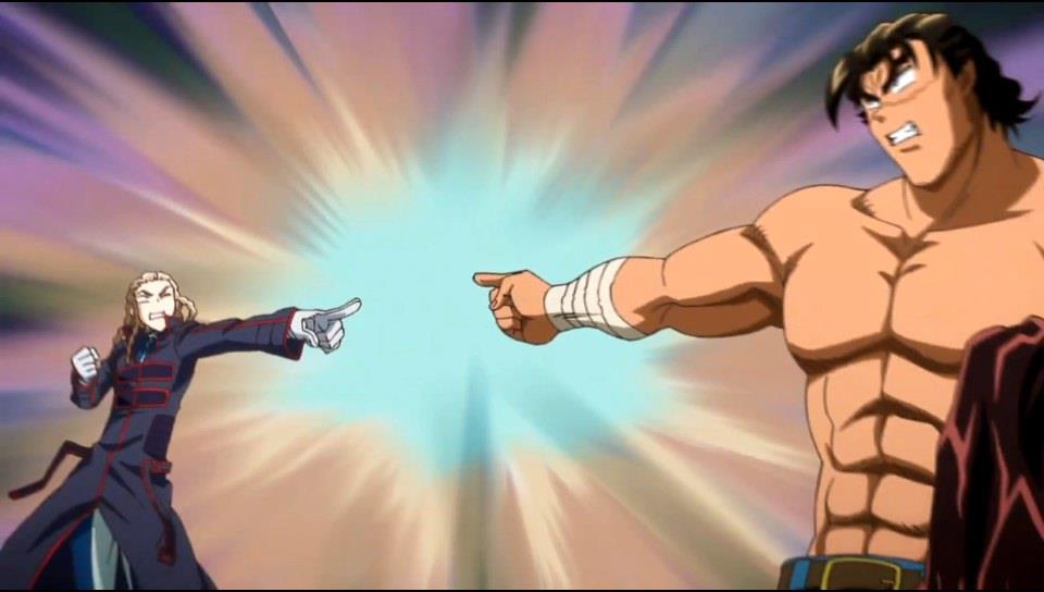 Sakaki and Eclair Pointing at Each Other