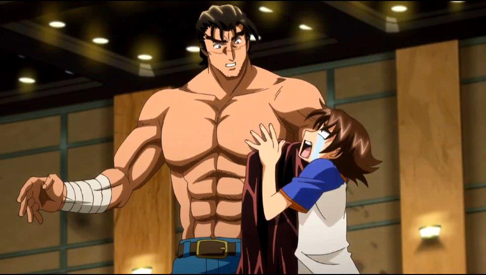Kenichi Clutches Sakaki in Fear