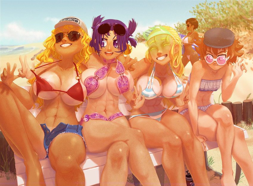 Group Girls at the Beach